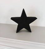 Black Wooden Star, 15cm