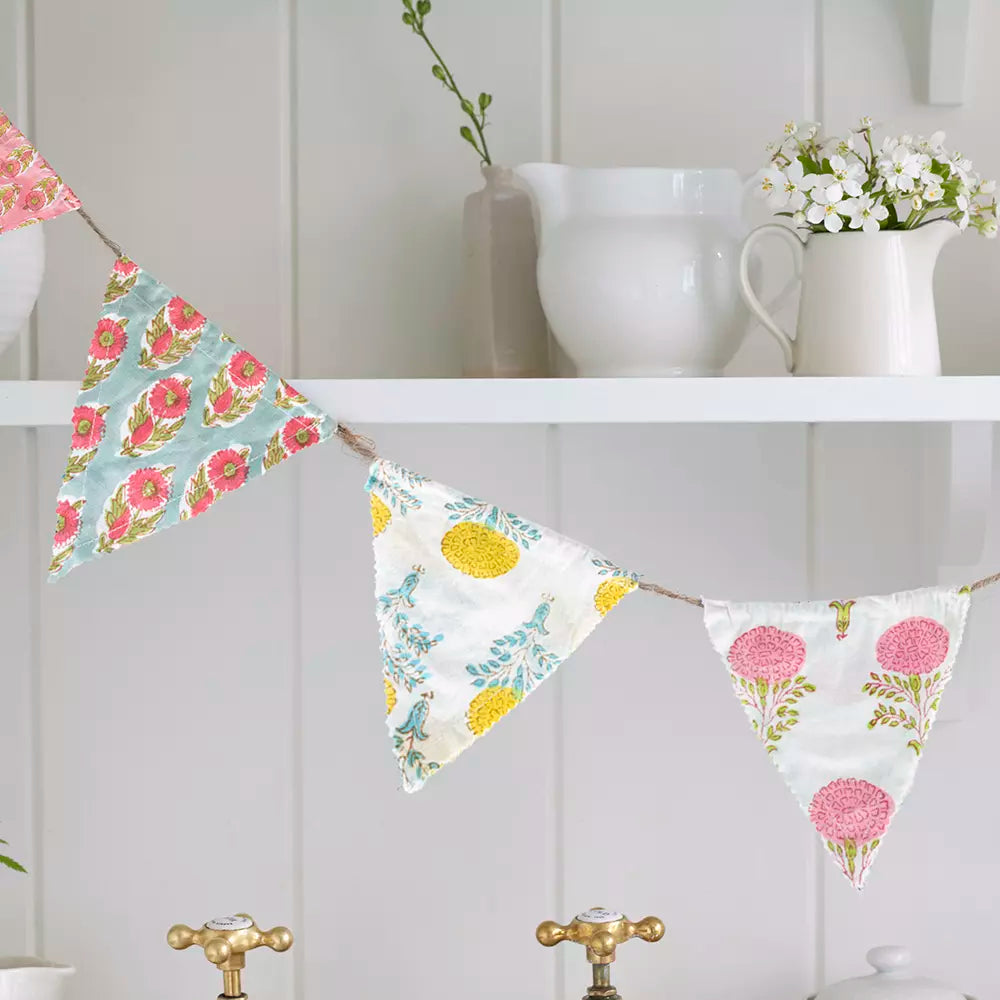Hand Block Print Bunting