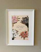 I Must Have Flowers, A4 Wall Print