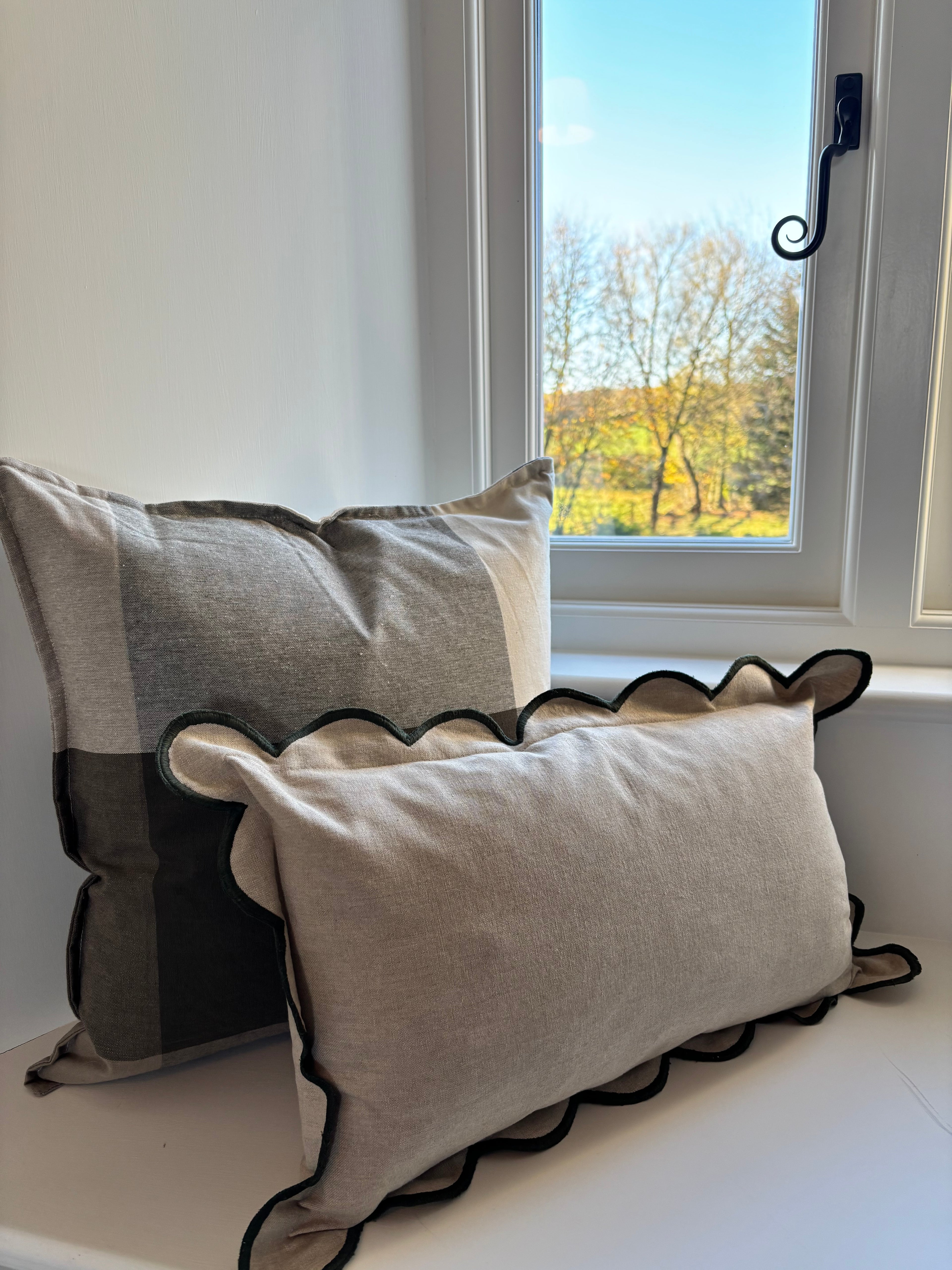 Herb Giant Check Cushion