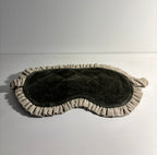 Cotton Velvet Eye Mask, Moss