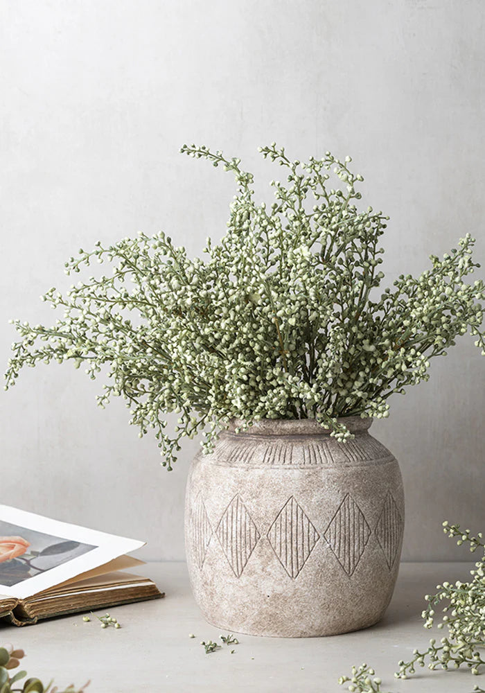 Heather Artificial Stem, Sage