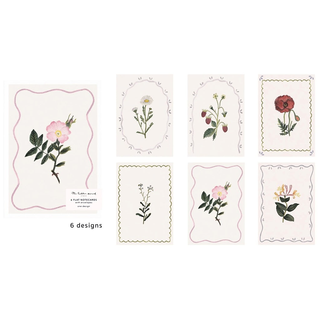Wildflower Notecards, Pack of Six