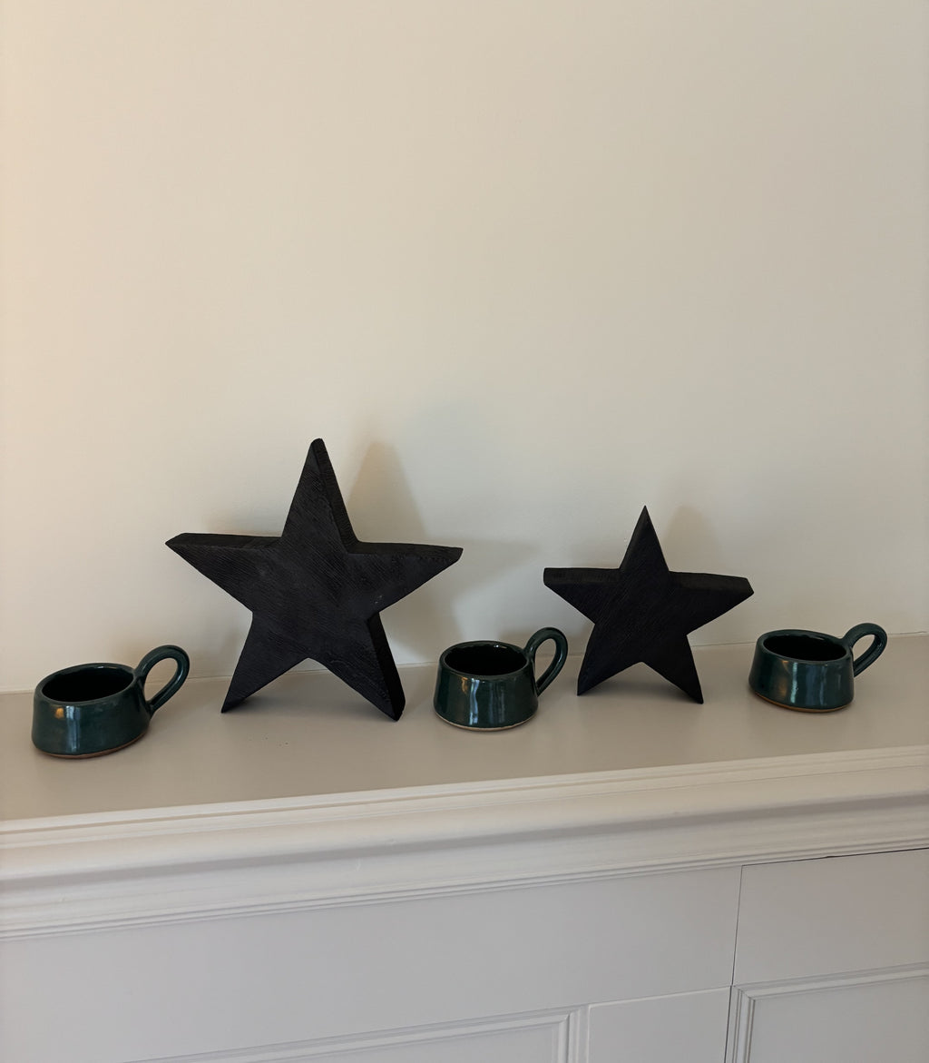 Stoneware Tea Light Cup, Forest