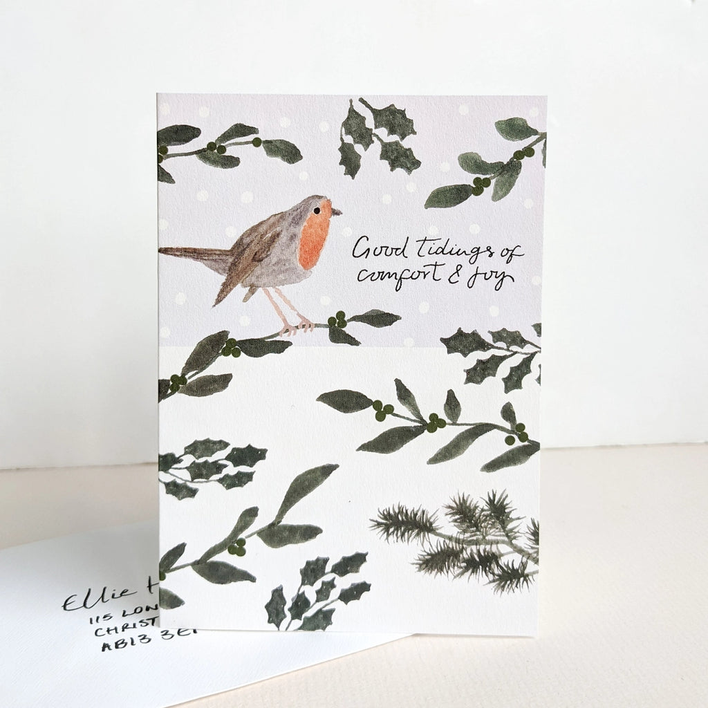 Christmas Birds, Pack of 6 Christmas Cards