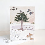 Christmas Birds, Pack of 6 Christmas Cards