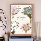 I Must Have Flowers, A4 Wall Print