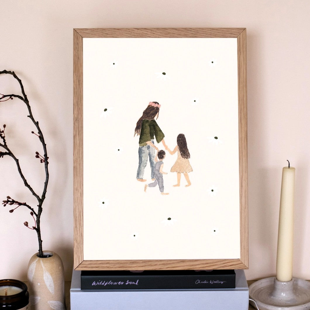 Motherhood A4 Wall Print