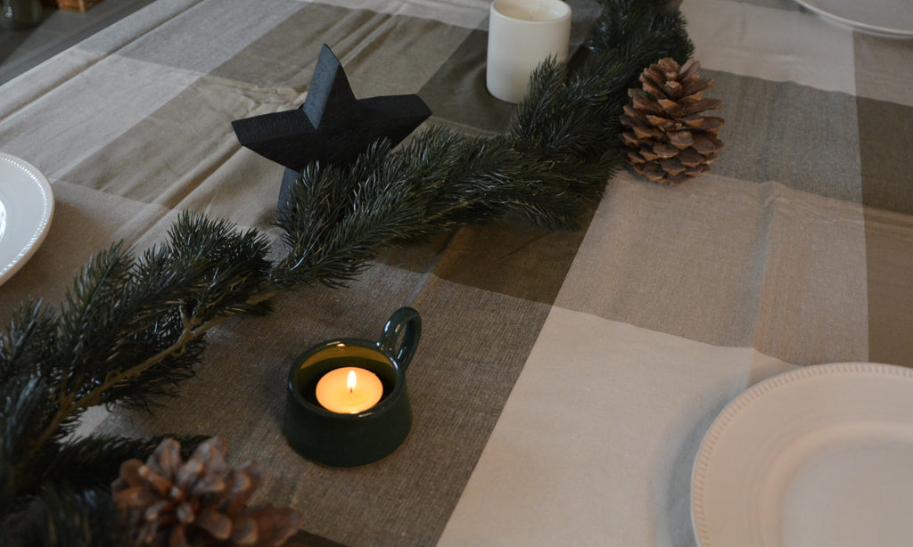 Stoneware Tea Light Cup, Forest